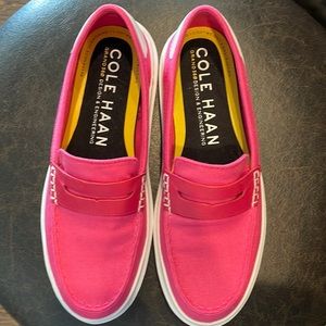 Cole Haan Ladies Grand ProRally Canvas Penny Loafers